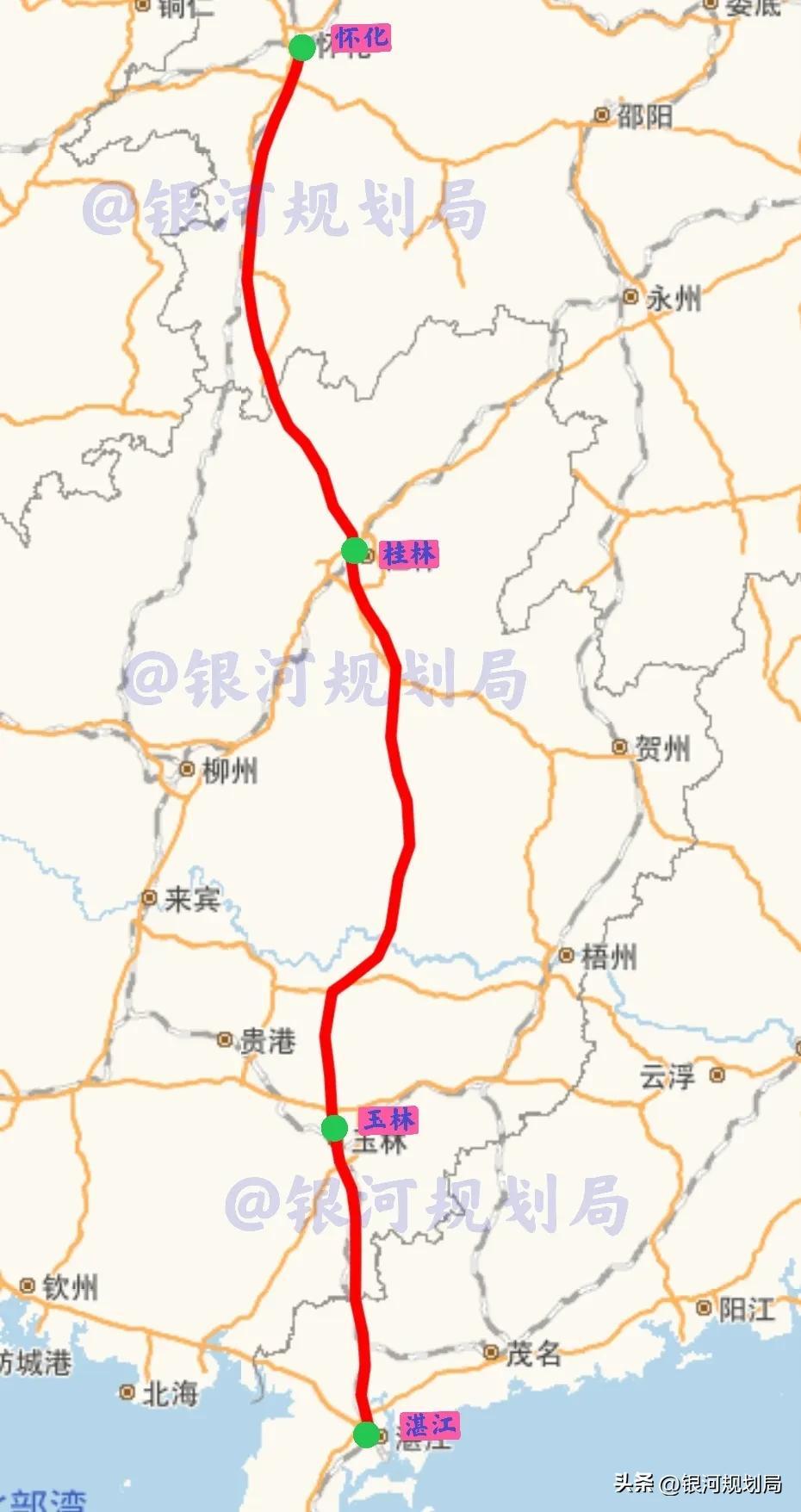 怀桂高铁最新线路图，激发无限可能与梦想之旅的线路规划